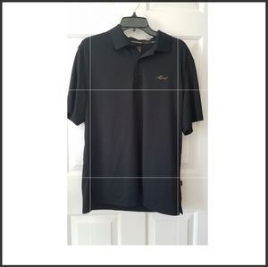 Black Greg Norman Golf Polo Shirt